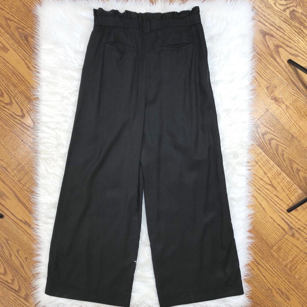 BANANA REPUBLIC Wide Leg Pleated Soft Tencel Pants 865389 in Black 10 - Picture 7 of 15